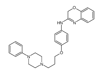 N-[4-[3-(4-phenylpiperazin-1-yl)propoxy]phenyl]-2H-1,4-benzoxazin-3-amine Structure