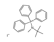 N-t-butyl-N-methylaminotriphenylphosphonium iodide结构式