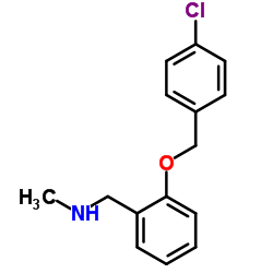 1-(2-((4-CHLOROBENZYL)OXY)PHENYL)-N-METHYLMETHANAMINE Structure