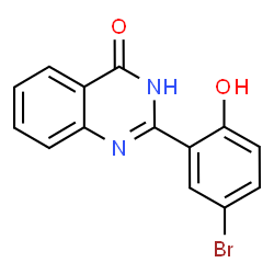 2-(5-bromo-2-hydroxyphenyl)quinazolin-4(3H)-one结构式