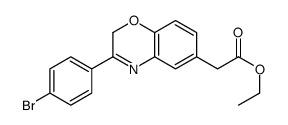 ethyl 2-[3-(4-bromophenyl)-2H-1,4-benzoxazin-6-yl]acetate Structure