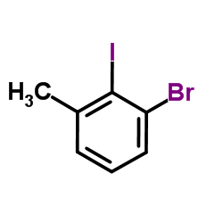 1-溴-2-碘-3-甲基苯结构式