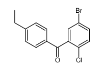 (5-bromo-2-chlorophenyl)(4-ethylphenyl)methanone Structure
