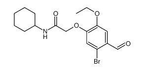 Acetamide, 2-(5-bromo-2-ethoxy-4-formylphenoxy)-N-cyclohexyl Structure