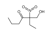 3-(hydroxymethyl)-3-nitroheptan-4-one Structure
