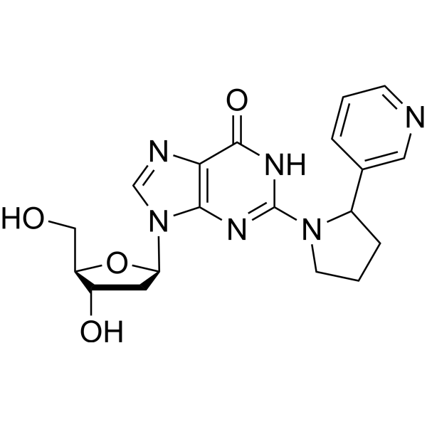 2-[(3-Pyridyl) pyrrolidin-1-yl]-2’-deoxyinosine Structure