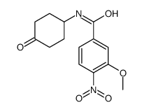 3-甲氧基-4-硝基-N-(4-氧代环己基)苯甲酰胺结构式