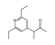 3-(2,6-diethylpyridin-4-yl)butan-2-one Structure