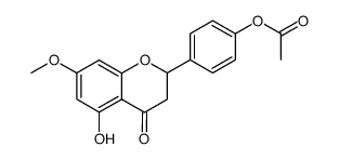 4'-acetoxy-5-hydroxy-7-methoxynaringenin Structure