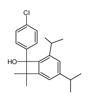 7-(4-Chloro-phenyl)-3,5-diisopropyl-8,8-dimethyl-bicyclo[4.2.0]octa-1,3,5-trien-7-ol结构式