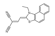 MALONONITRILE, [2-(1-ETHYLNAPHTHO[1,2-D]THIAZOLIN-2-YLIDENE)ETHYLIDENE]- structure