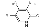 3-氨基-5-溴-4-甲基-2(1H)-吡啶酮结构式