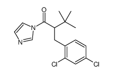 2-[(2,4-dichlorophenyl)methyl]-1-imidazol-1-yl-3,3-dimethylbutan-1-one结构式