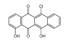 6-chloro-1,11-dihydroxytetracene-5,12-dione Structure