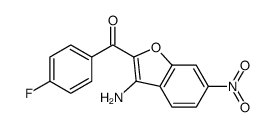 (3-amino-6-nitro-1-benzofuran-2-yl)-(4-fluorophenyl)methanone Structure