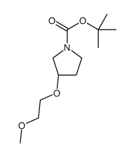 1-Boc-(R)-3-(2-methoxyethoxy)pyrrolidine Structure