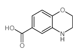 3,4-二氢-2H-苯并[1,4]噁嗪-6-羧酸结构式