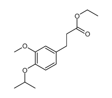 ethyl 3-(3-methoxy-4-propan-2-yloxyphenyl)propanoate结构式