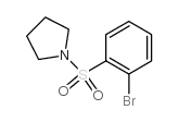 1-(2-溴苯基磺酰基)吡咯烷结构式