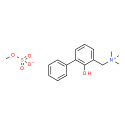 methyl N,N,N-trimethyl[(2-hydroxy[1,1'-biphenyl]-3-yl)methyl]ammonium sulphate结构式