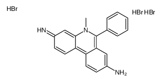 3,8-diamino-5-methyl-6-phenylphenanthridinium bromide dihydrobromide Structure