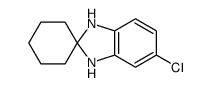 5-chloro-1,3-dihydro-2H-benzimidazole-2-spirocyclohexane Structure
