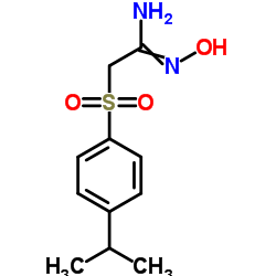 N'-Hydroxy-2-[(4-isopropylphenyl)sulfonyl]ethanimidamide Structure