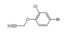 2-(4-Bromo-2-chlorophenoxy)acetonitrile Structure