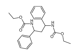 diethyl (1,3-diphenylpropane-1,3-diyl)dicarbamate Structure