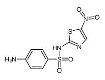 4-氨基-N-(5-硝基-2-噻唑基)苯磺酰胺结构式
