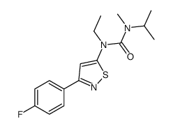 1-ethyl-1-[3-(4-fluorophenyl)-1,2-thiazol-5-yl]-3-methyl-3-propan-2-ylurea Structure