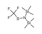 1,1,1-trimethyl-N-[(trifluoromethyl)sulfanyl]-N-(trimethylsilyl)silanamine结构式