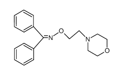 benzophenone O-(2-morpholin-4-yl-ethyl)-oxime结构式