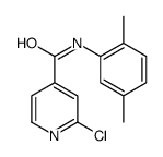 2-氯-N-(2,5-二甲基苯基)吡啶-4-甲酰胺结构式