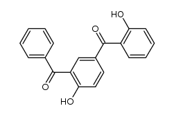(3-benzoyl-4-hydroxyphenyl)(2-hydroxyphenyl)methanone结构式