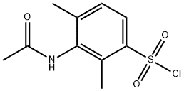 3-乙酰氨基-2,4-二甲基苯磺酰氯结构式