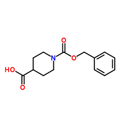 N-Cbz-哌啶-4-羧酸结构式