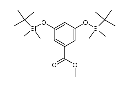 3,5-Bis(tert-butyldimethylsiloxyl)benzoic Acid Methyl Ester Structure
