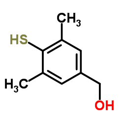3,5-Dimethyl-4-mercapto-benzyl-alcohol结构式