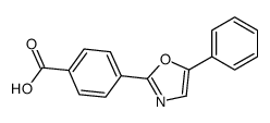 4-(5-phenyl-1,3-oxazol-2-yl)benzoic acid结构式