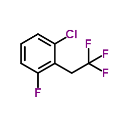 1-Chloro-3-fluoro-2-(2,2,2-trifluoroethyl)benzene Structure