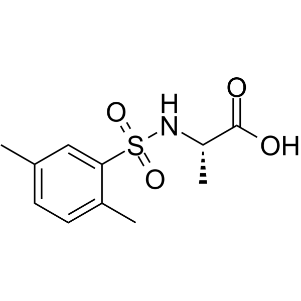 ((2,5-Dimethylphenyl)sulfonyl)-L-alanine Structure