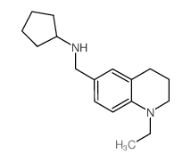 N-[(1-ethyl-1,2,3,4-tetrahydroquinolin-6-yl)methyl]cyclopentanamine Structure