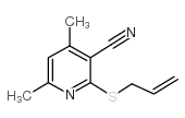 2-(烯丙基磺酰基)-4,6-二甲基烟腈结构式