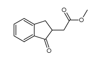 methyl 2-(2-(2,3-dihydro-1-oxo-1H-indenyl))acetate结构式