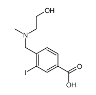 4-(((2-羟基乙基)(甲基)氨基)甲基)-3-碘苯甲酸结构式