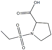 1-(ethanesulfonyl)pyrrolidine-2-carboxylic acid结构式