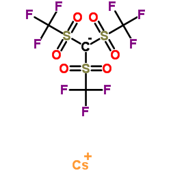 Caesium tris[(trifluoromethyl)sulfonyl]methanide Structure