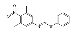 1-(3,5-dimethyl-4-nitrophenyl)-2-(phenylthio)diazene结构式