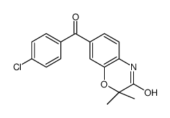 7-(4-chlorobenzoyl)-2,2-dimethyl-4H-1,4-benzoxazin-3-one结构式